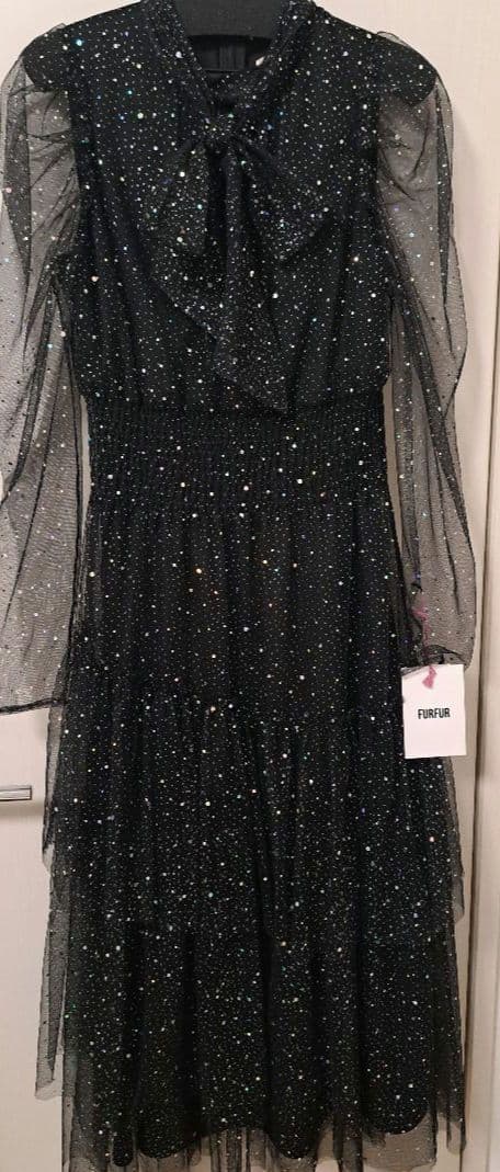 【本日発送】FurFur ドレス　サイズフリー　ショッパー付き