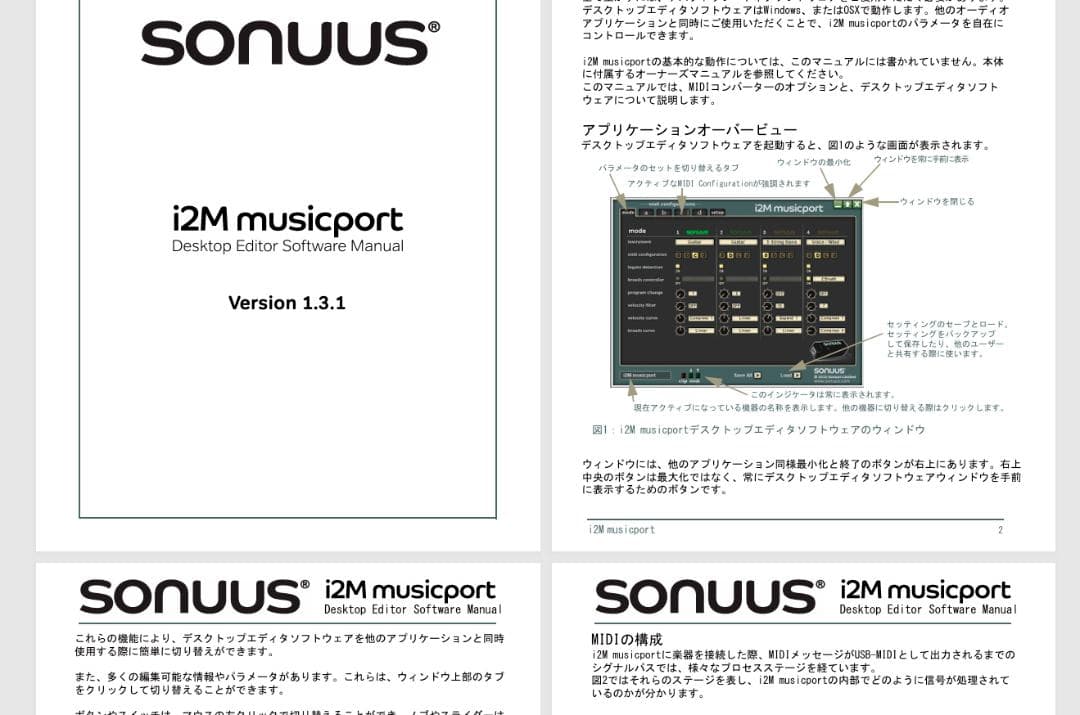 Sonuus i2M musicport MIDIコンバーター