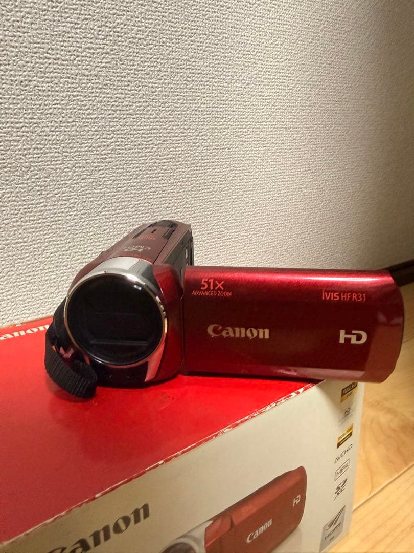 動作確認済み　Canon iVIS HF R31 レッド