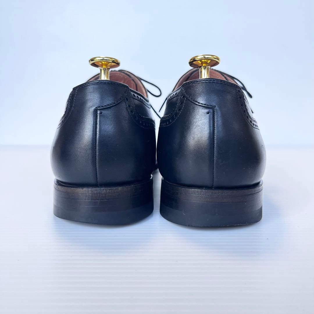 定番✨ スコッチグレイン ビジネスシューズ セミグローブ 黒 26.5cm