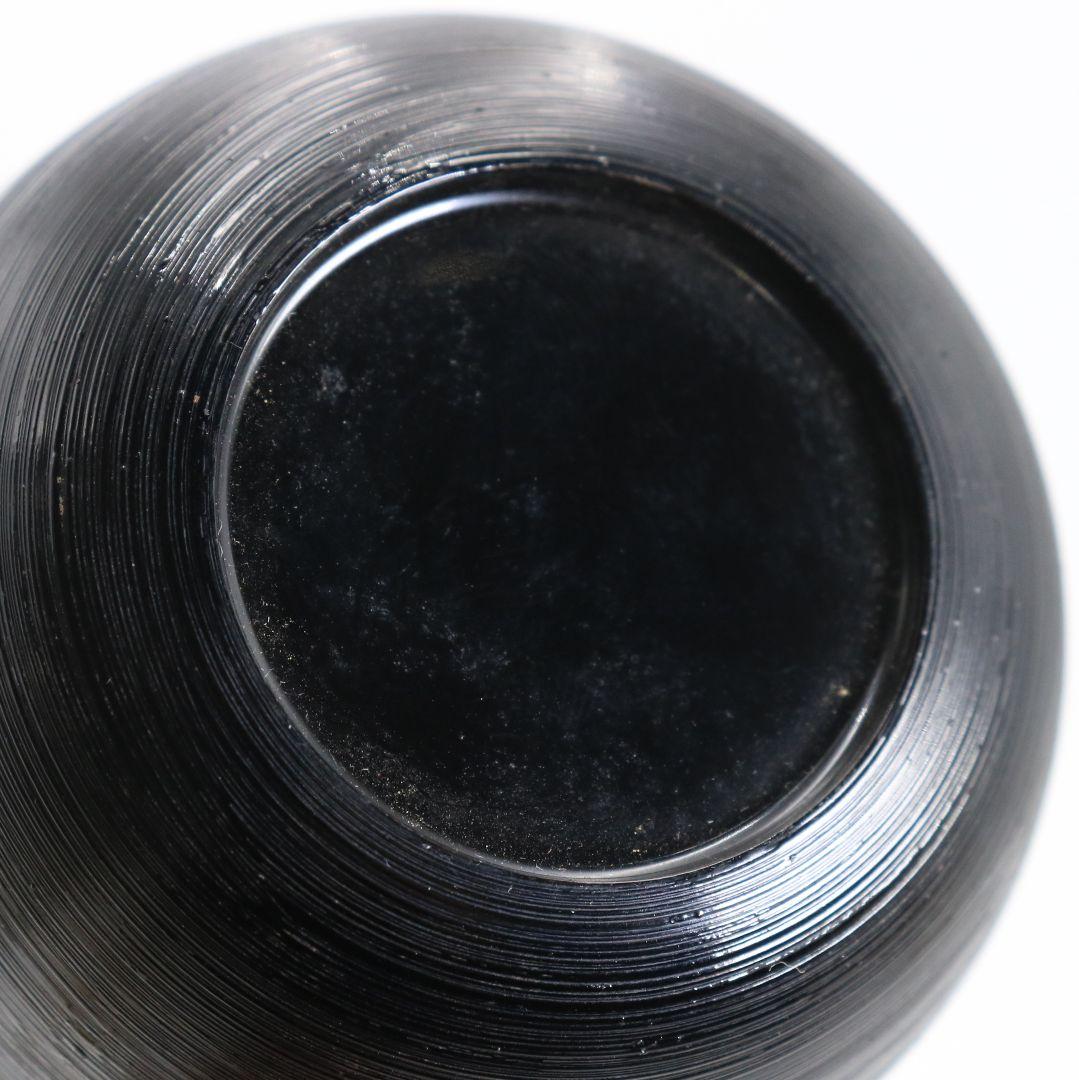 筑城良斉作 波塗 波千鳥 中棗 茶道具 共箱　V924　N7