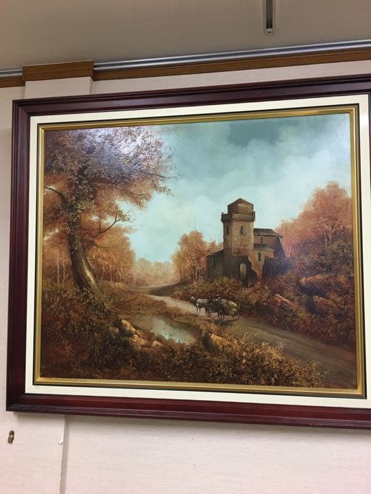 ヨーロッパ絵画油絵手書き大型サイズ