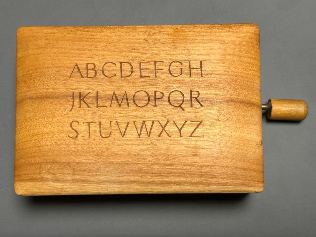 三谷龍二 手回し木製オルゴール