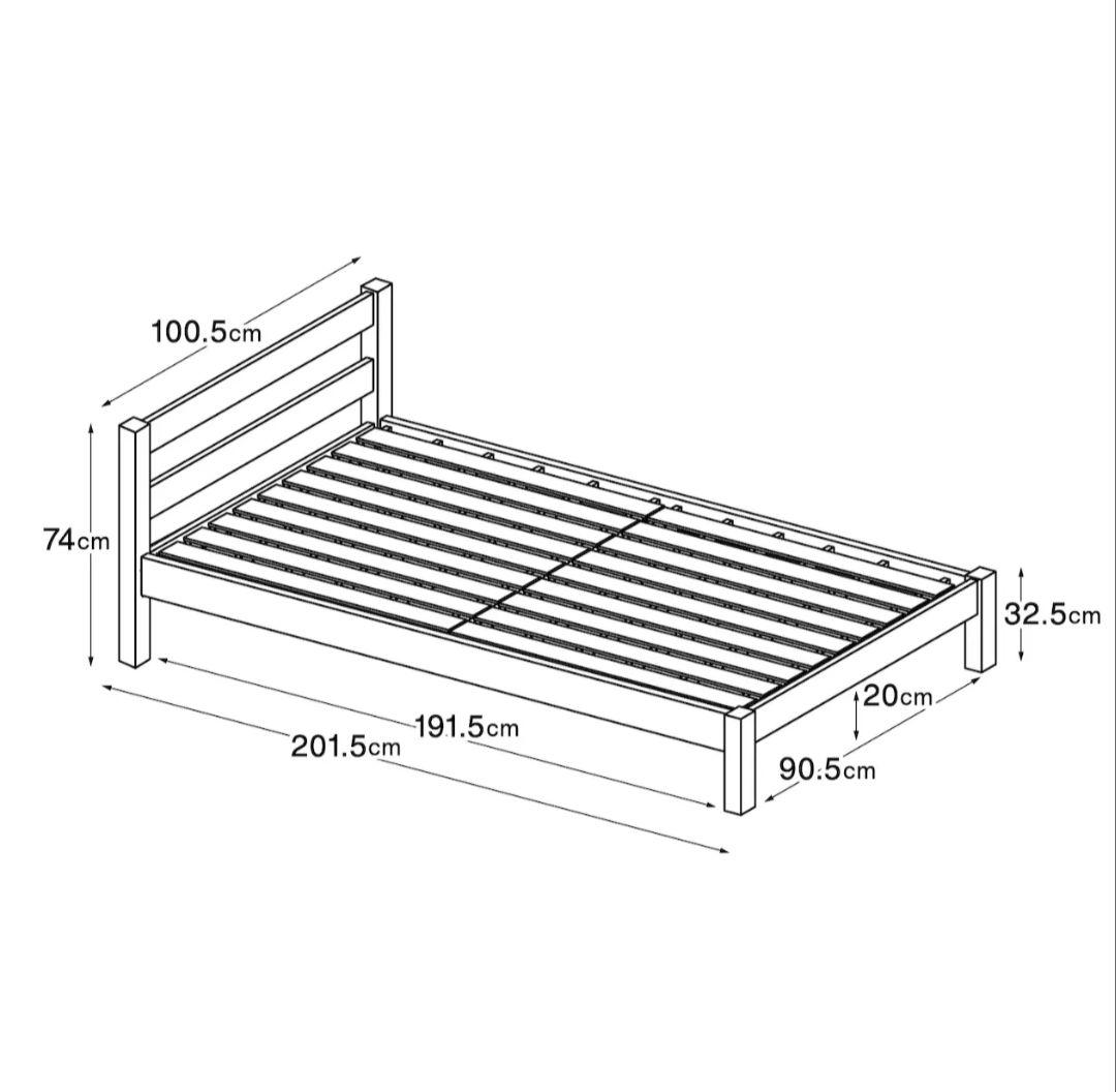 無印良品 シングルベッド (オーク材)