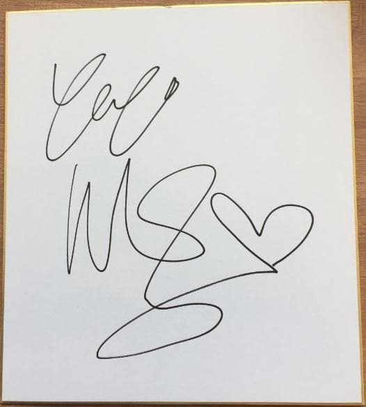 ●希少…リア・ディゾン…Leah Donna Dizon…直筆サイン入り色紙