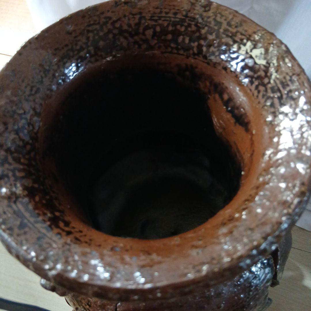 美品☆レトロ石倉焼 齋藤清祥作 石倉破袋☆希少