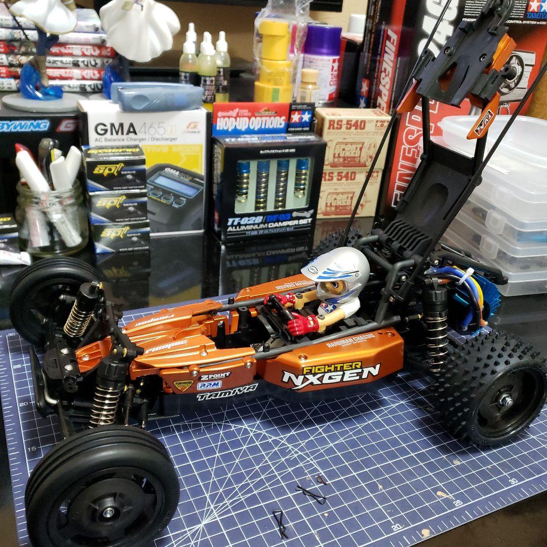 タミヤ 2025 DT04 ファイターネクスジェン カスタム ブラシレスセット②