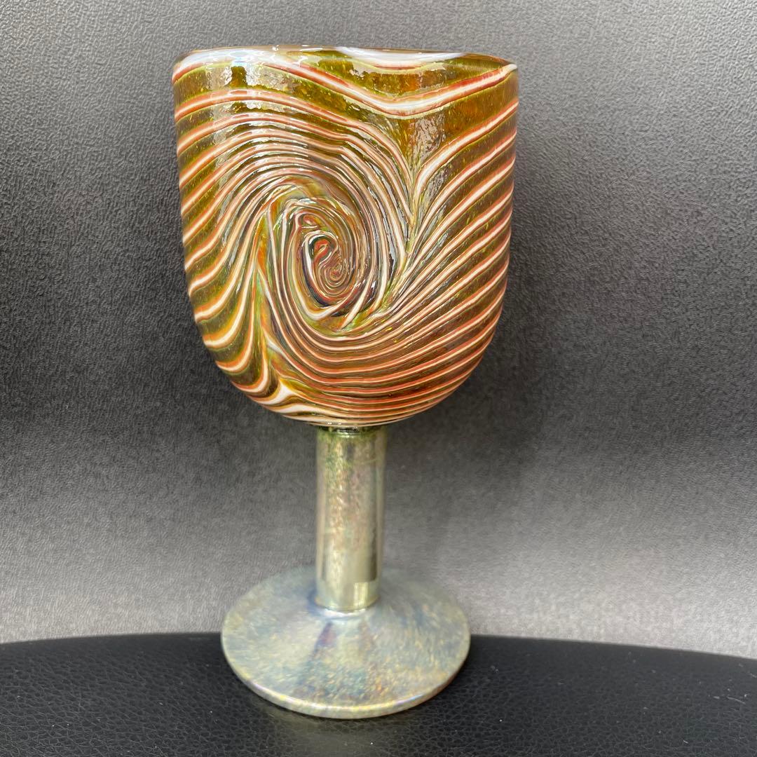 【E】✨希少品✨ヌータヤルヴィ　オイバトイカ　グラス　渦巻き模様　一点物