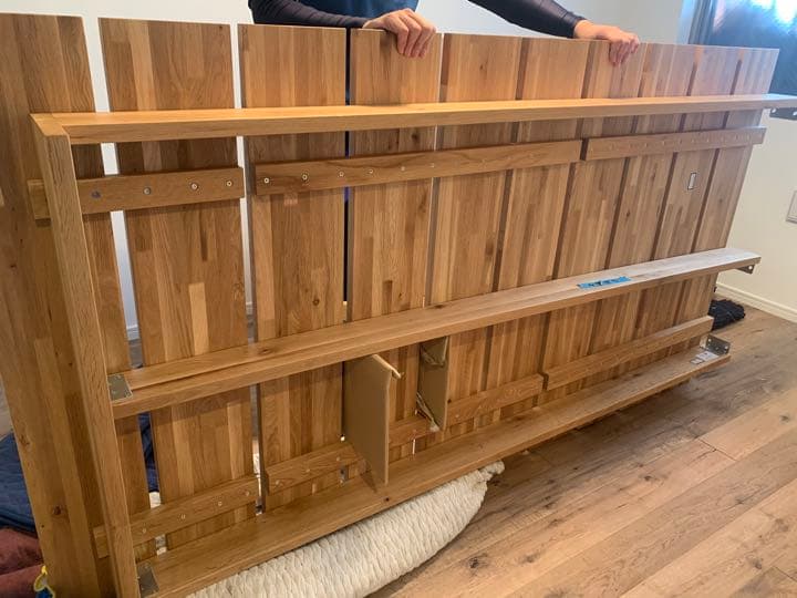 ベッドフレーム HIGHLANDER 木製ベースタイプ　送料込み