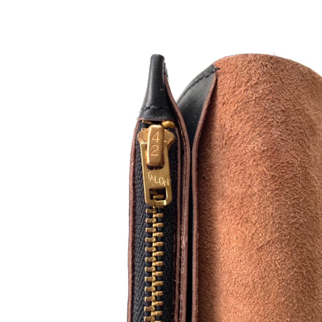 ミドルトラッカーウォレット　ホースハイドレザー　真鍮チェーン　ヴィンテージタロン