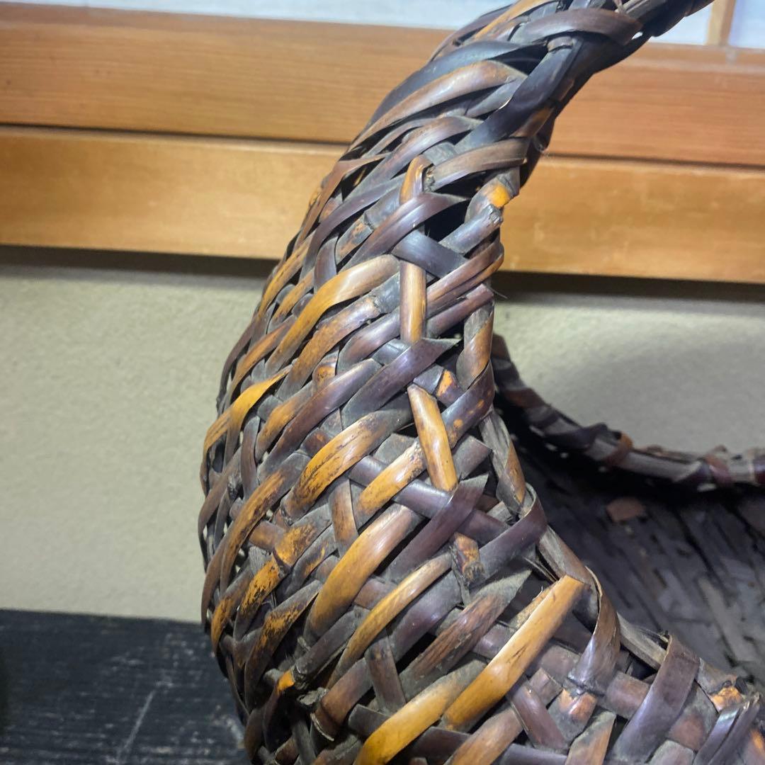 竹製 丸型花生　 中型