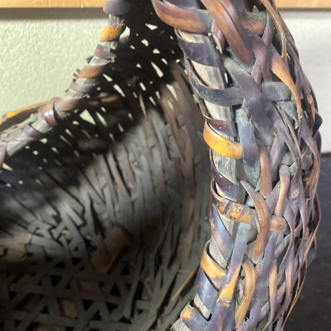 竹製 丸型花生　 中型