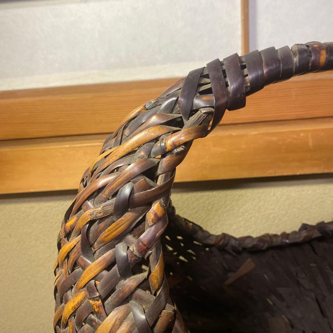 竹製 丸型花生　 中型