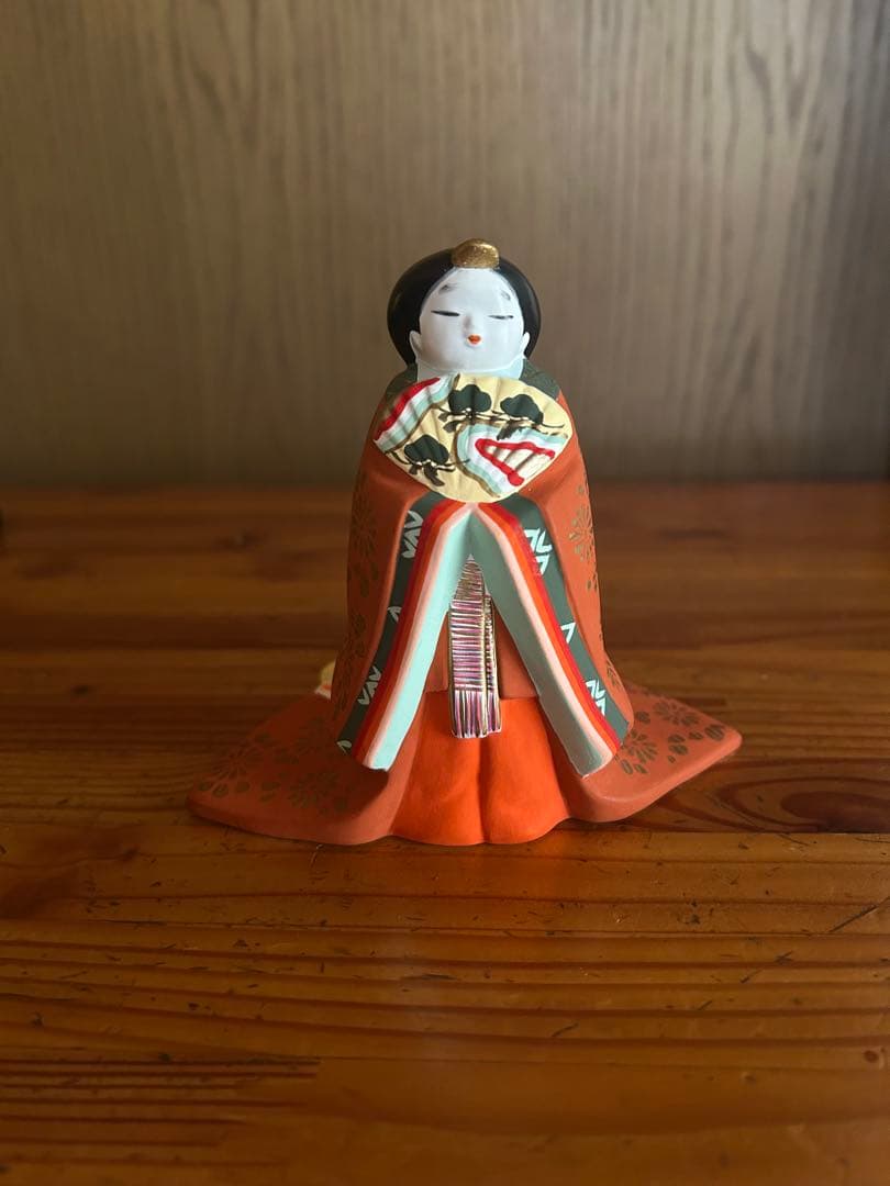 お雛様　京陶人形 小田益三作　雛人形台付