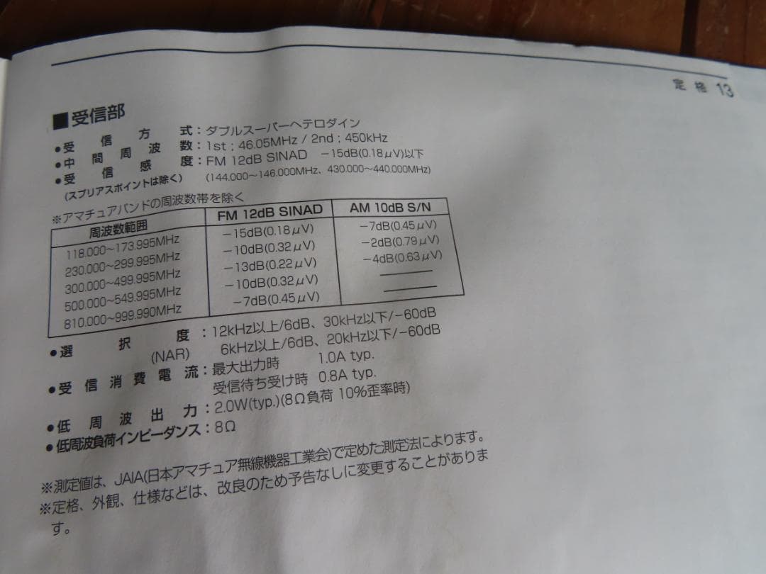 ICOM IC-208　デュアルバンドトランシーバー