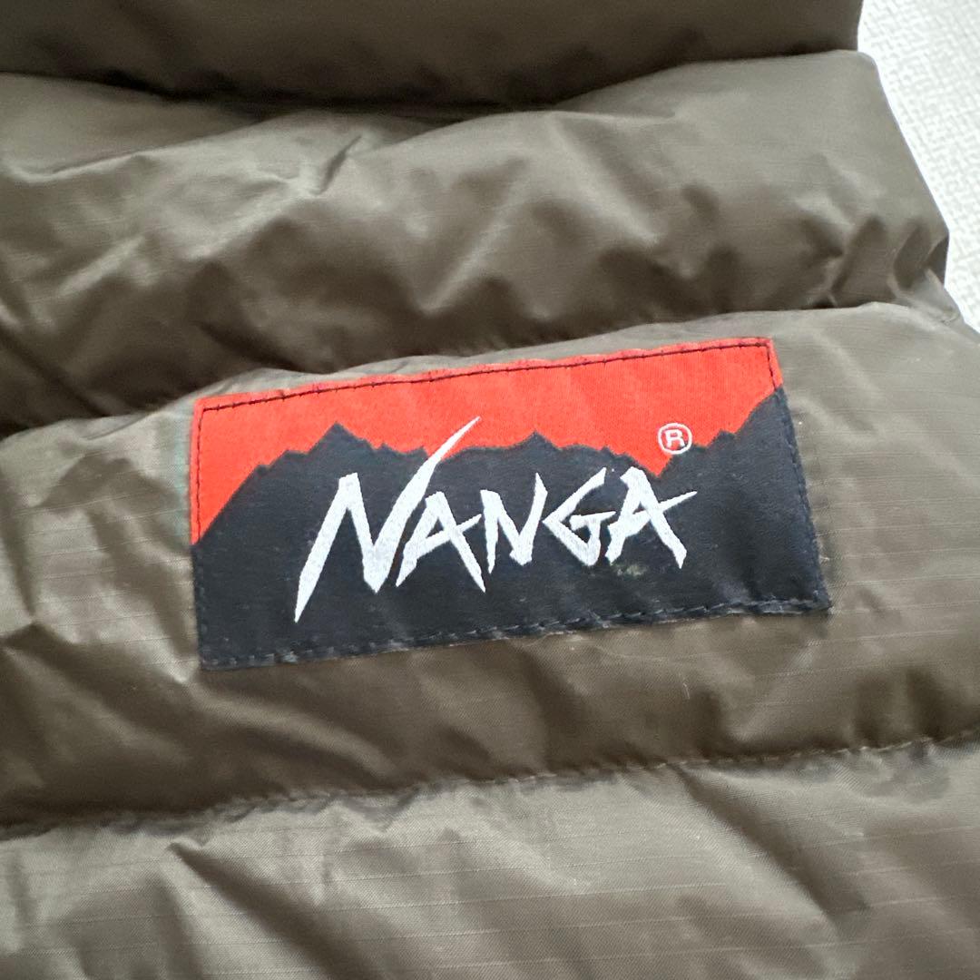 NANGA ダウンベスト オリーブ色　犬用ダウン