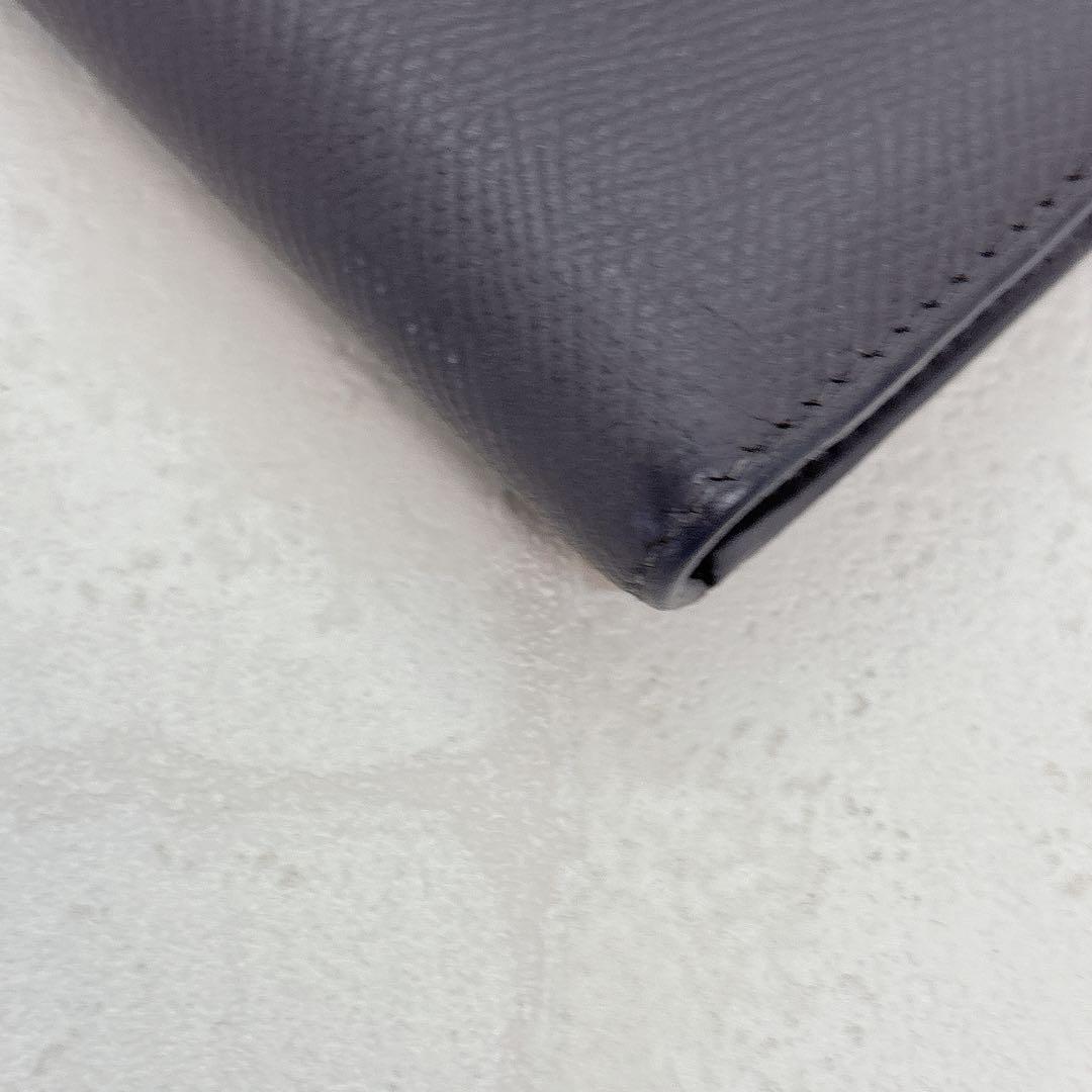 美品✨CELINE セリーヌ 折財布 スモールストラップウォレット グレー 箱付