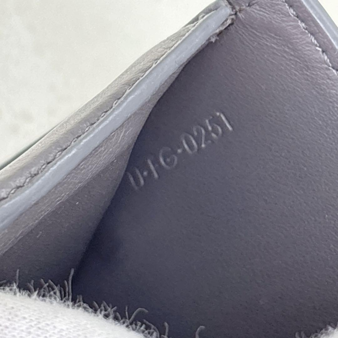 美品✨CELINE セリーヌ 折財布 スモールストラップウォレット グレー 箱付