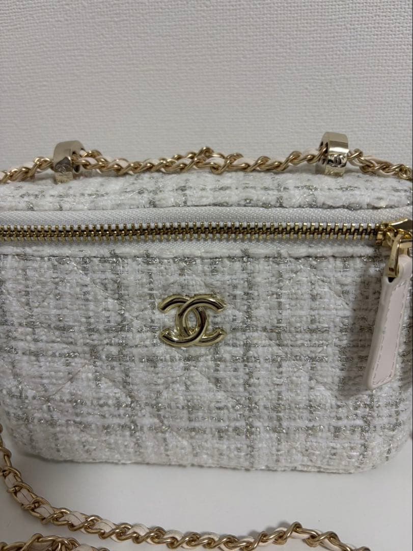 VIP限定　非売品 ツイードショルダーバッグBOX付　ホワイト