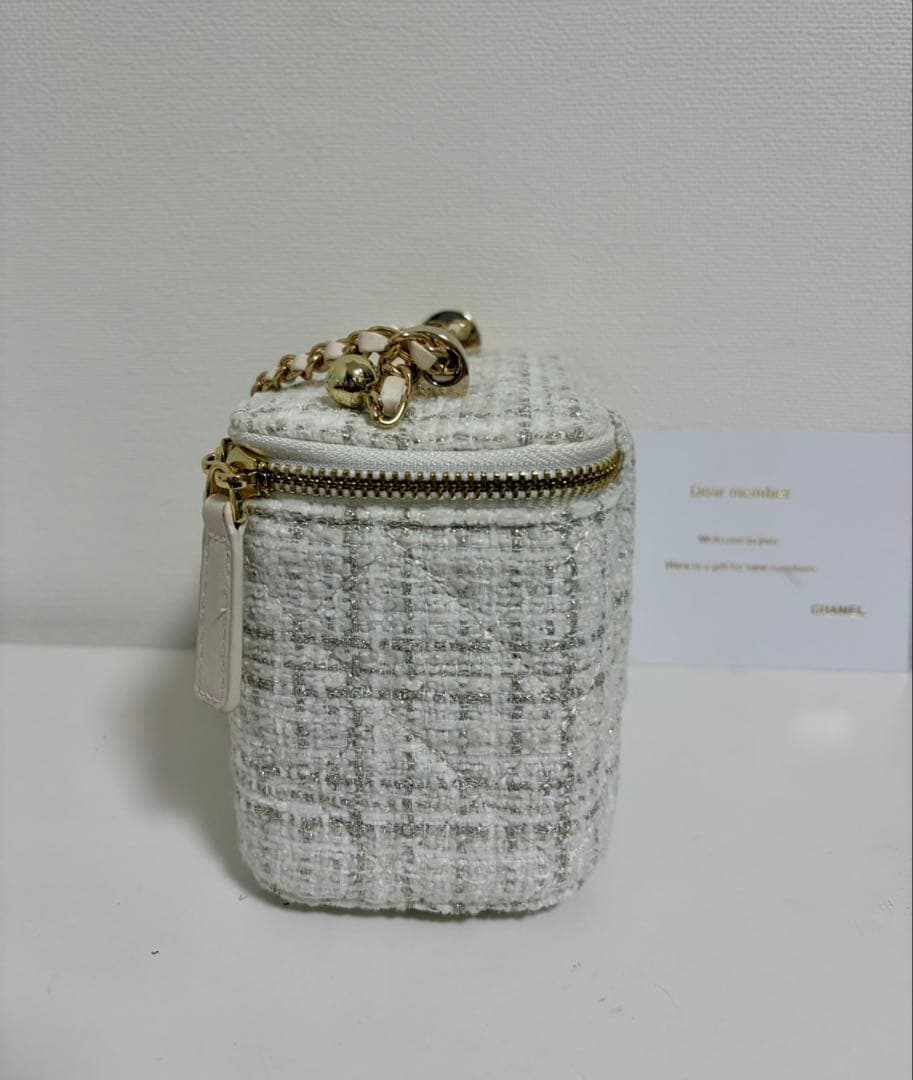 VIP限定　非売品 ツイードショルダーバッグBOX付　ホワイト