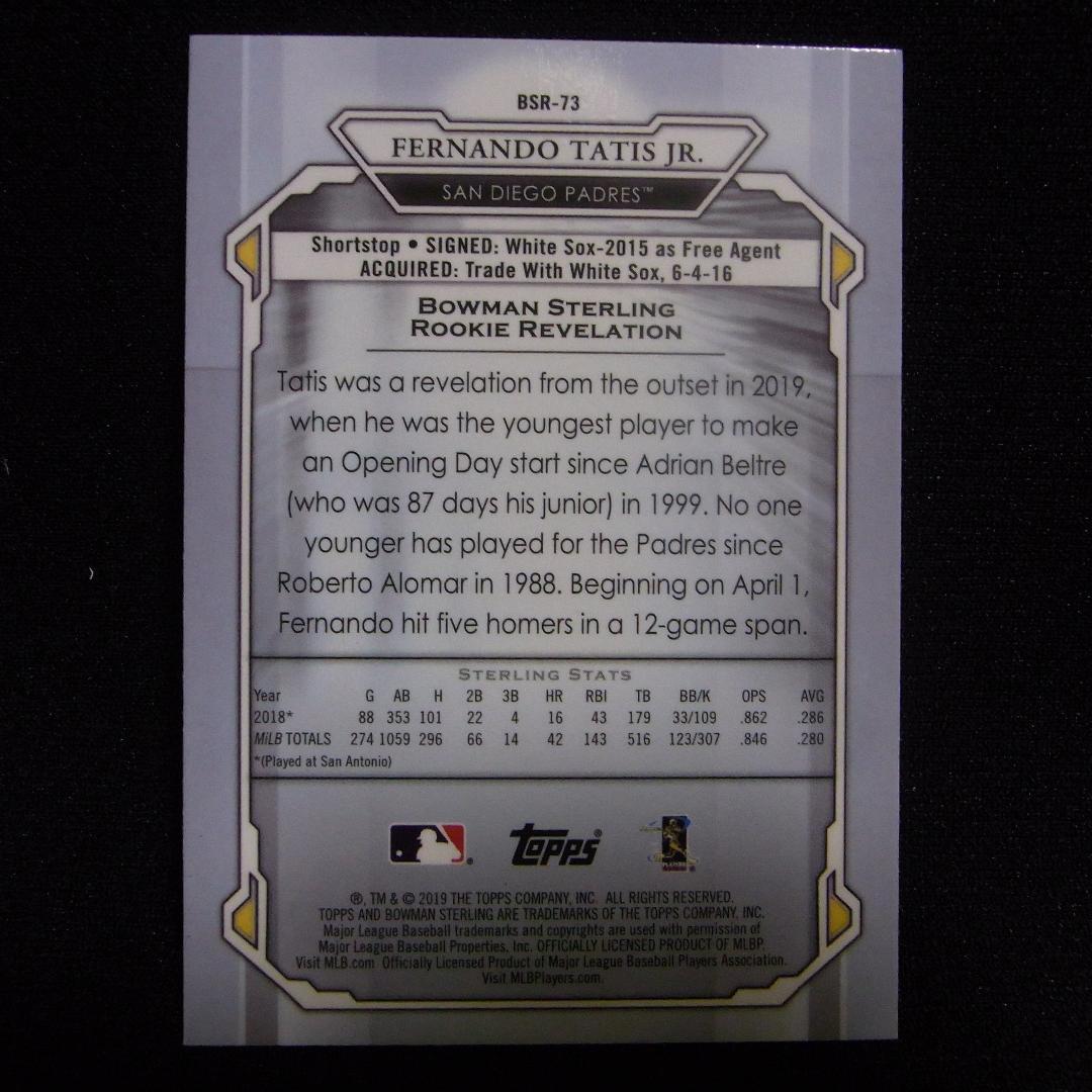 【RC】FERNANDO TATIS JR BOWMAN STERLING