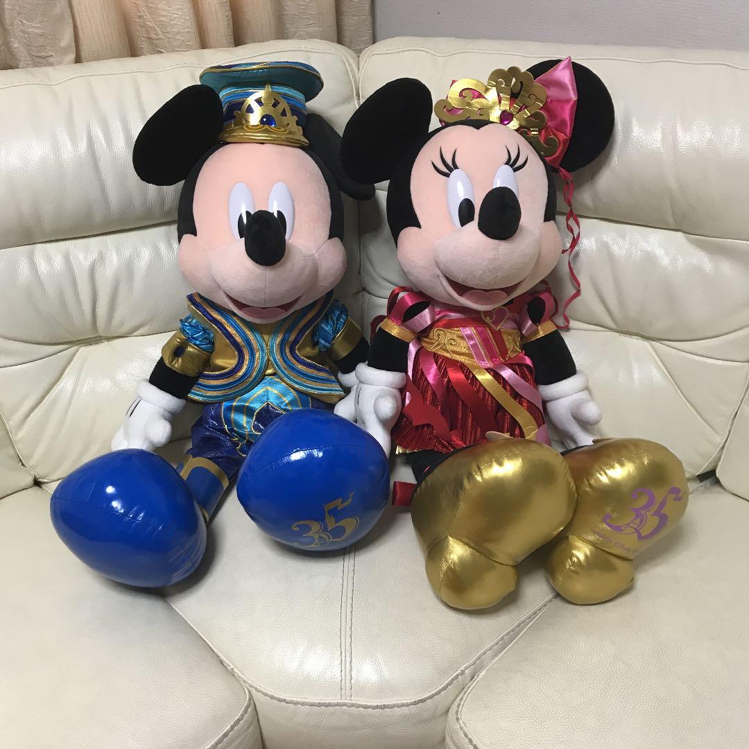 ミッキー&ミニー　35周年　(特大)ぬいぐるみ