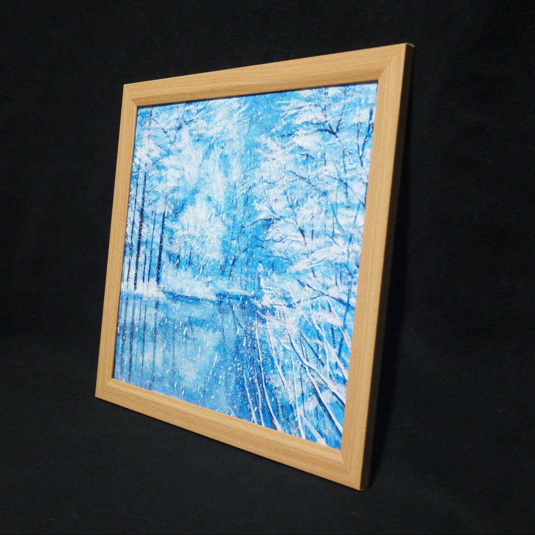 油絵 油彩 油彩画 絵 絵画【白銀の世界】