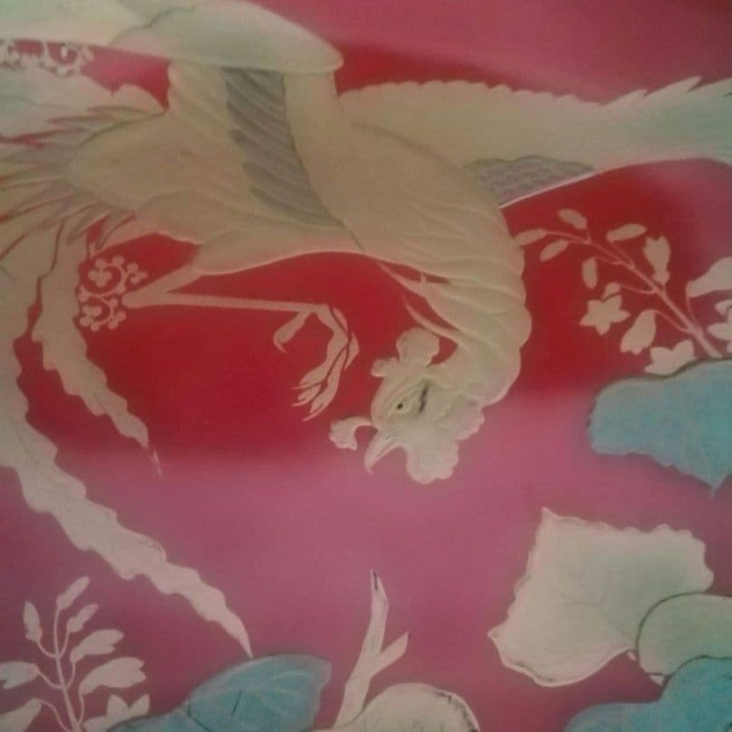 漆工芸　朱漆　金蒔絵　木盃⑥　江戸から明治時代　七組盃のひとつ