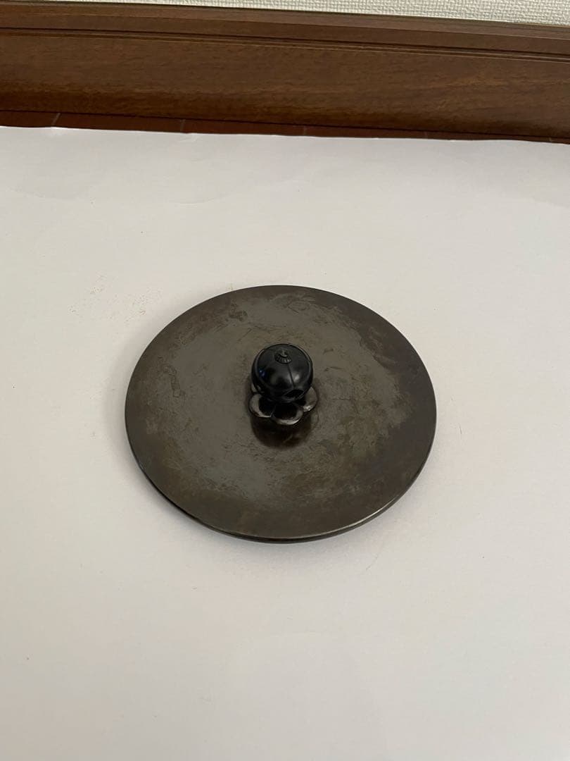 透木釜　老松地紋　釜師　菊地政光