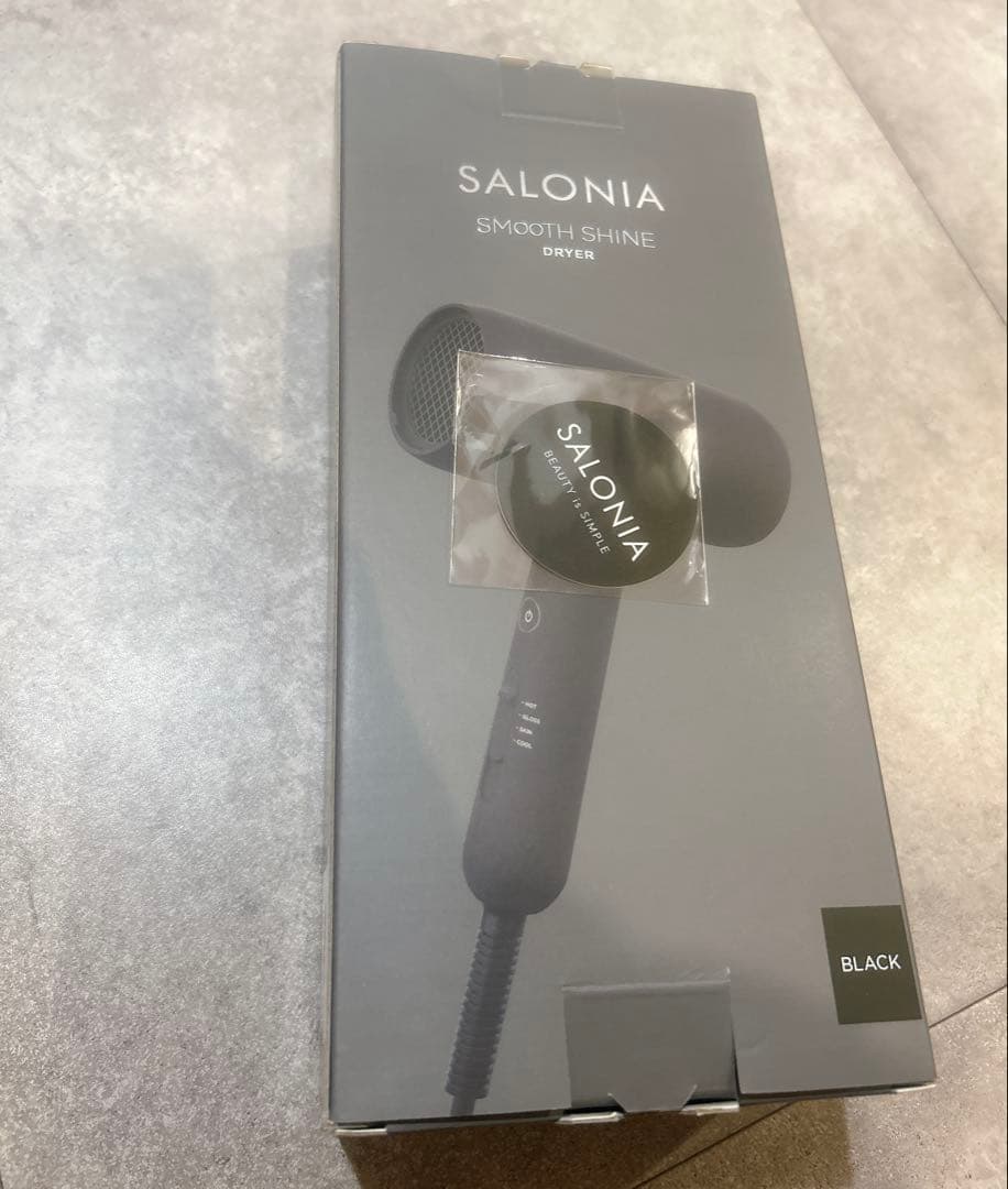 新品未使用　SALONIAサロニアスムースシャインドライヤー ブラック上位モデル
