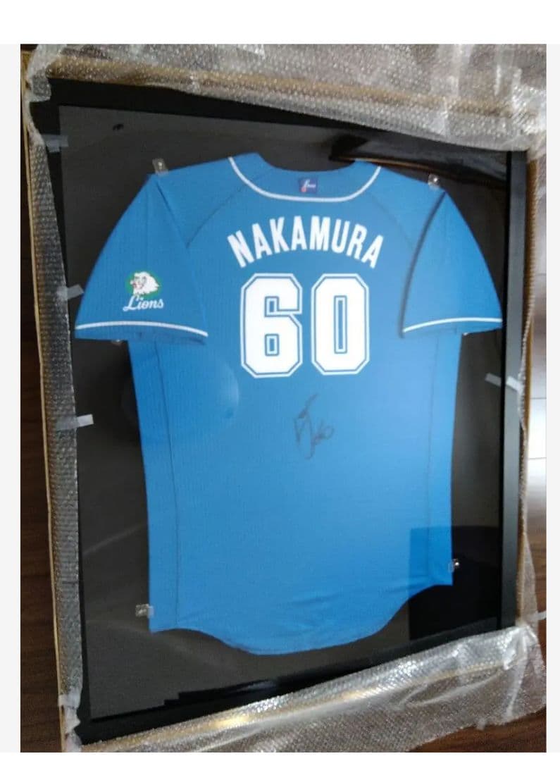 寒*り様 埼玉西武ライオンズ中村選手実使用直筆サイン入りユニフォーム