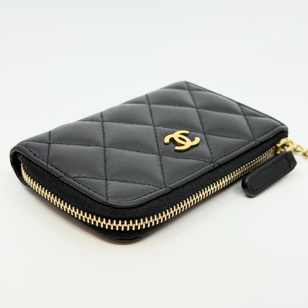 CHANEL シャネル　マトラッセ　チェーン付きカードケース　ケース