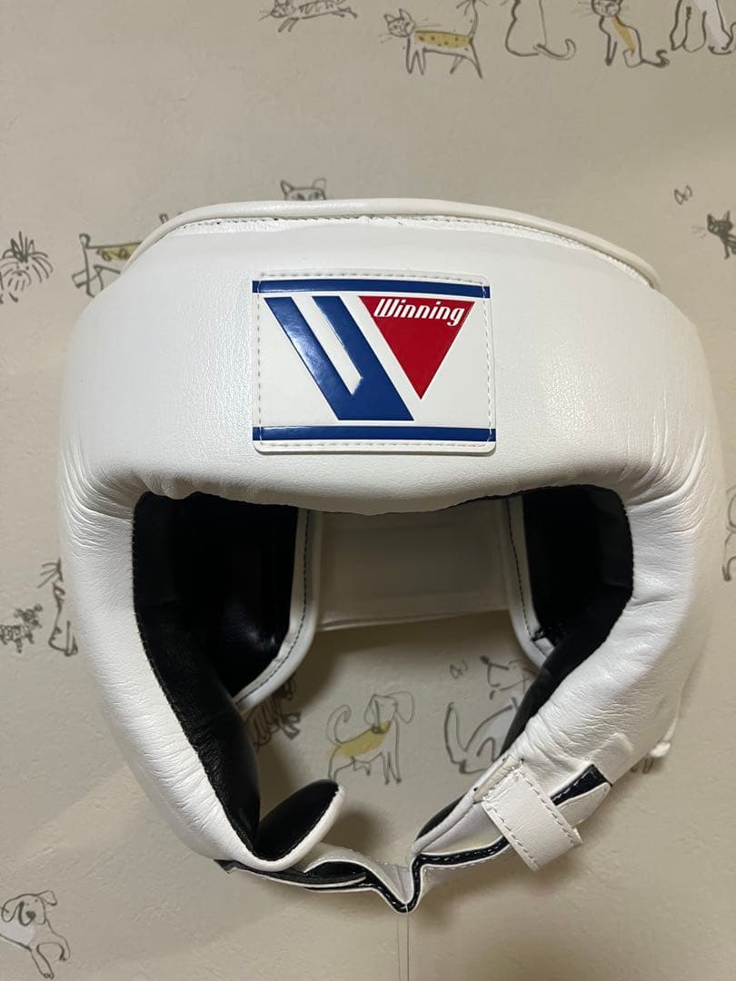Winning ヘッドギア L ホワイト フェイスガード無しタイプ 希少