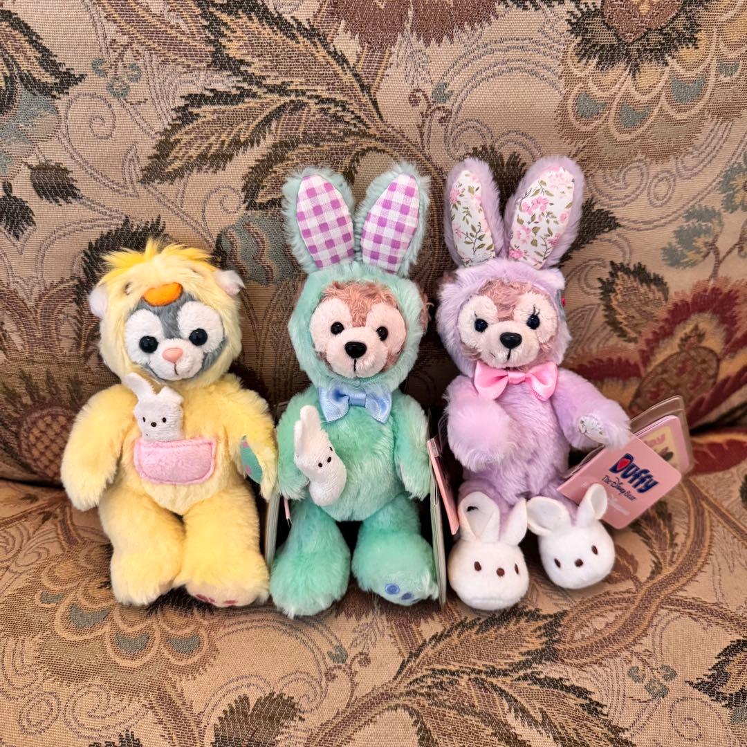 香港ディズニーランド　ダッフィー ぬいぐるみキーチェーン イースター