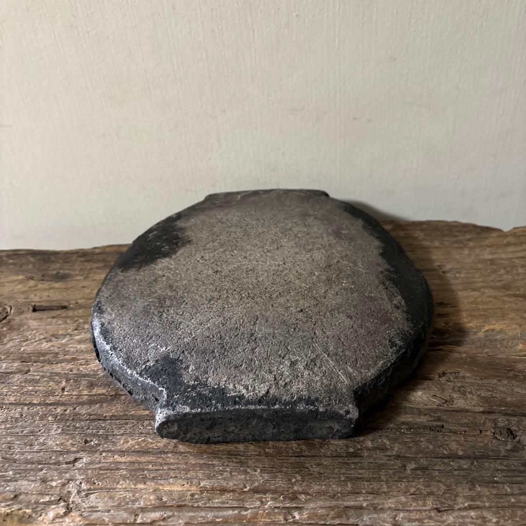 アンティーク　インドイドゥリプレート　石皿　骨董　検;李朝.古道具坂田