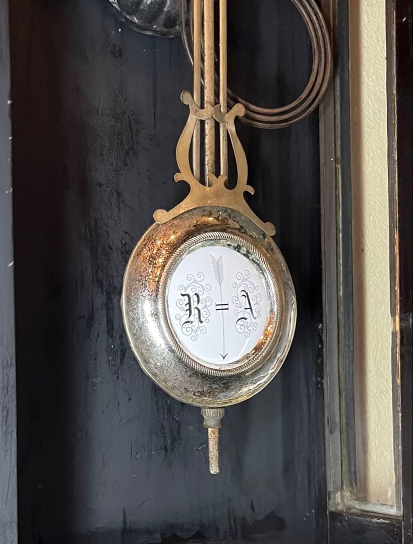 精工舎　黒塗　柱時計　古時計　振り子　ゼンマイ　ボンボン　レトロ　掛時計