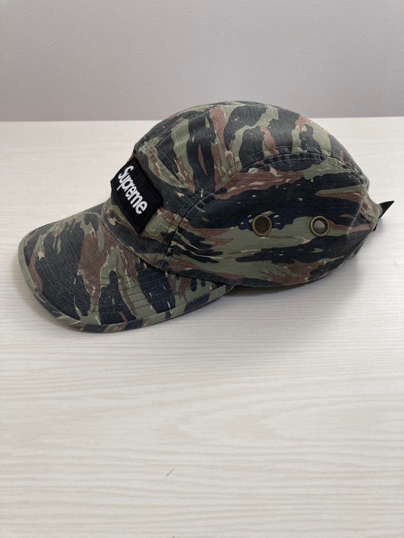帽子 SupremeMilitaryCampCapOliveTigerCamo24SS