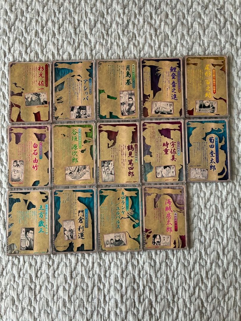 【週末sale】ゴールデンカムイ ステータスカード コンプリート14種