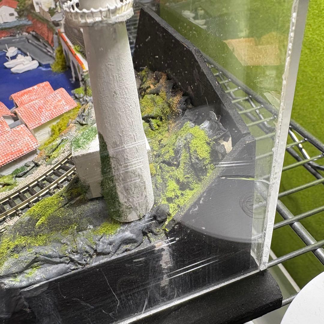 値下げ！　Nゲージ鉄道模型ジオラマ　港の風景