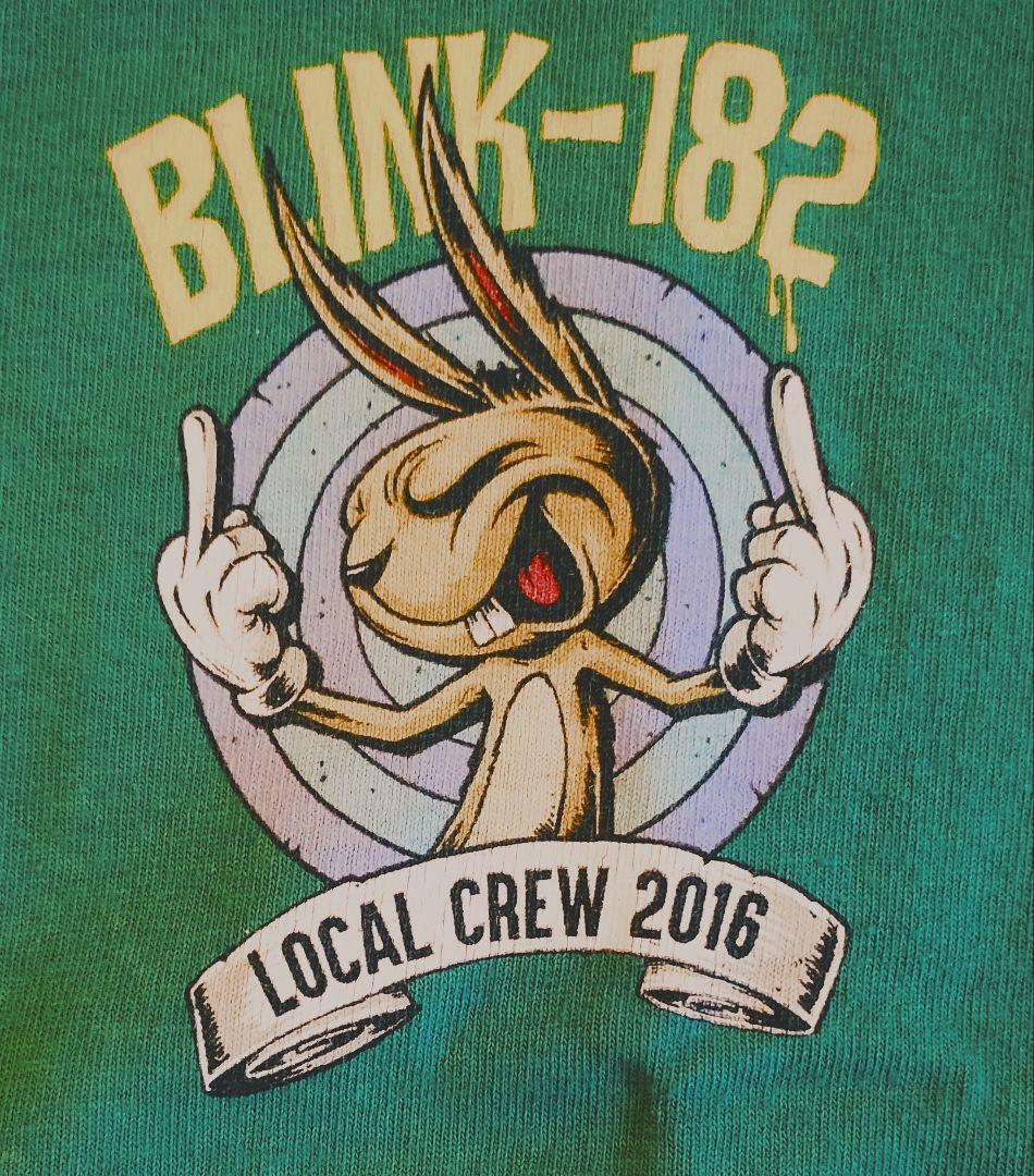 セカオワ 深瀬着用 超貴重 Blink-182 16ツアー スタッフTシャツ 緑