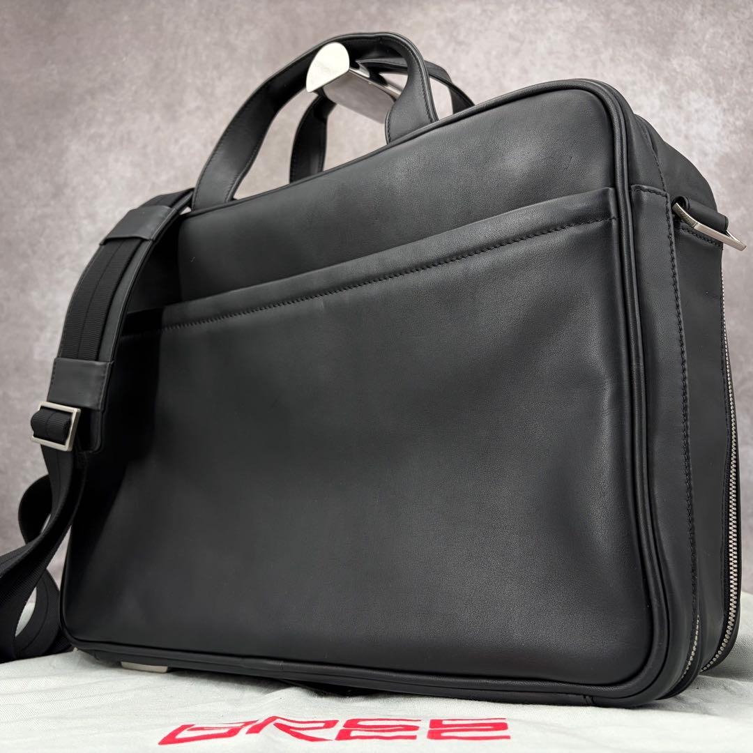 【美品】ブリー 2way ブリーフケース ビジネスバッグ 本革 書類鞄 ブラック