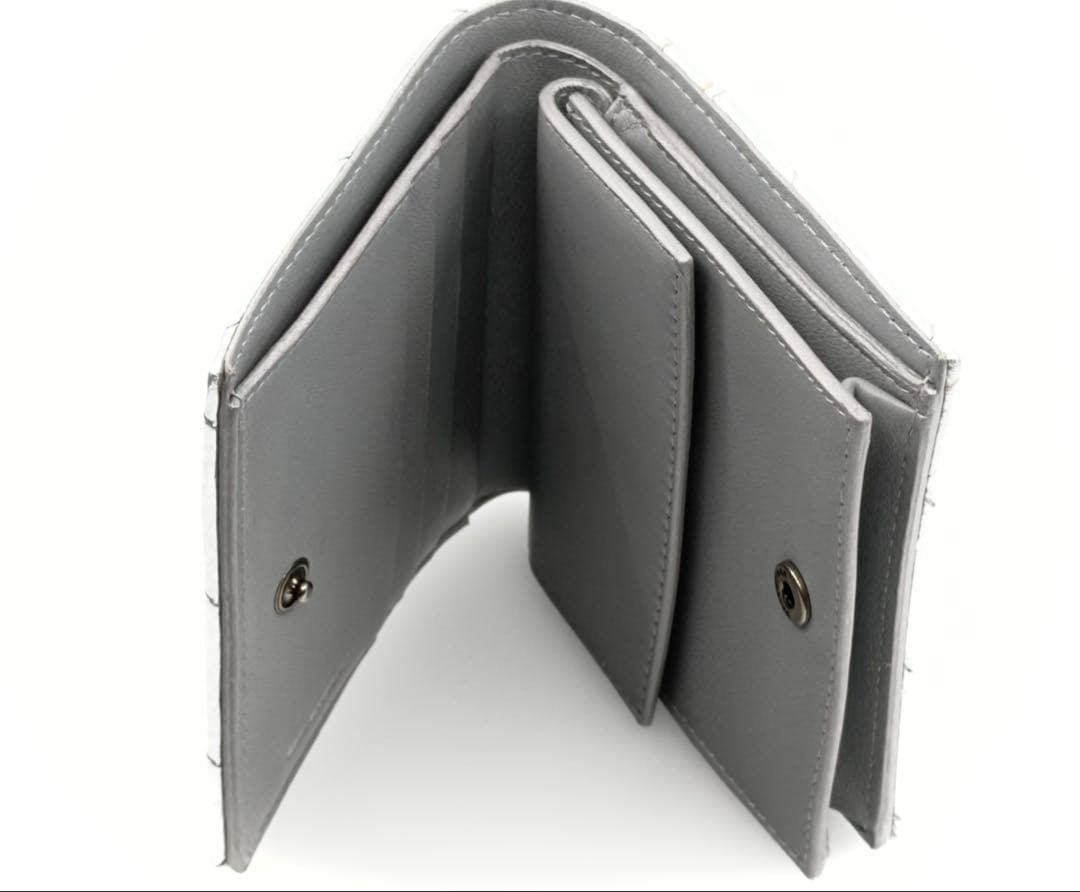 ✨本物BALENCIAGA/バレンシアガ✨クラッシュ 二つ折財布 シルバー⭐︎