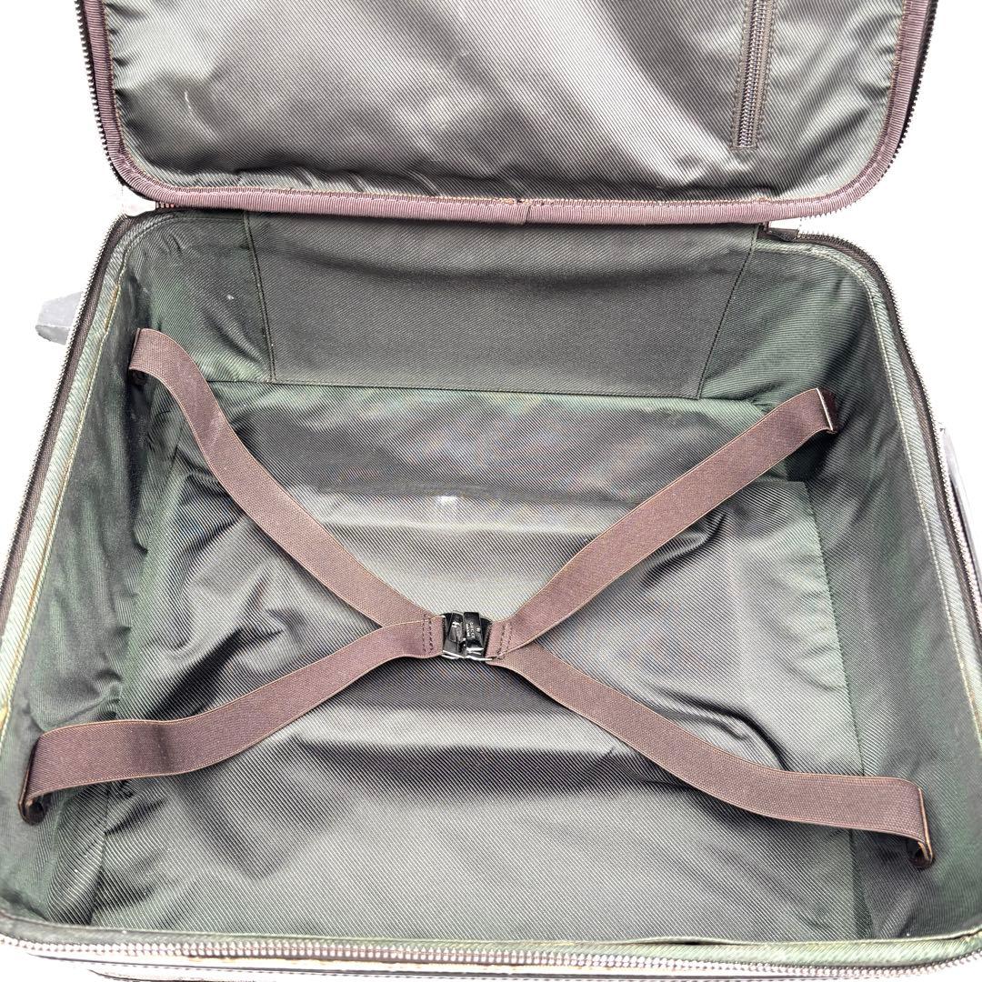 【美品】グッチ キャリーケース GGスプリーム ロゴ ビジネス メンズ ベージュ