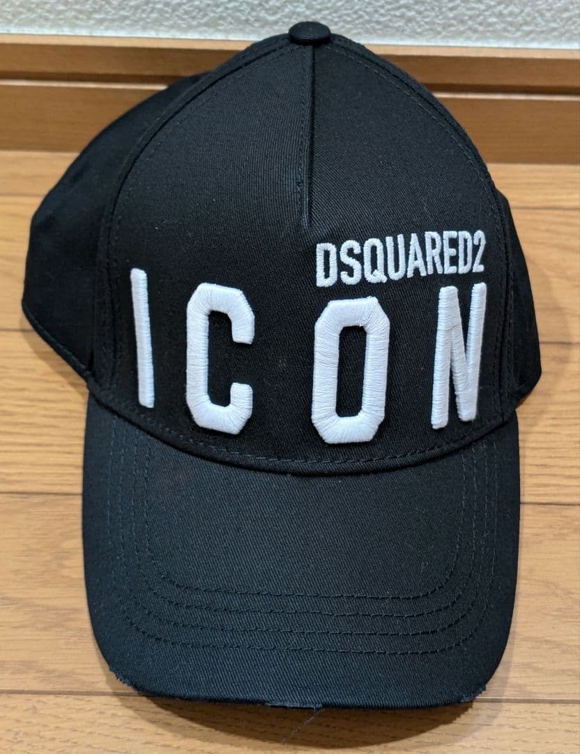 正規代理店品・新品❗️DSQUAREDディースクエアード2 ICON 帽子 黒色