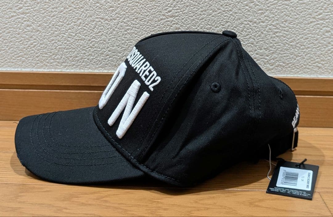 正規代理店品・新品❗️DSQUAREDディースクエアード2 ICON 帽子 黒色
