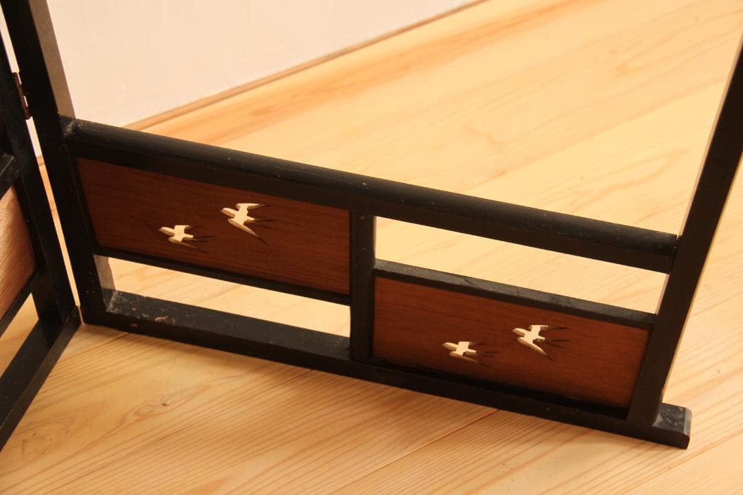 パーテーション　木製　衝立　衣桁　古道具　アンティーク　レトロ