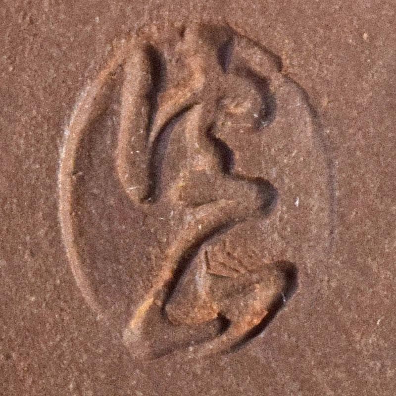 佐渡無名異焼　藤井波山造　朱泥　茶碗五客　急須　湯冷　茶器揃　共箱　VR8436