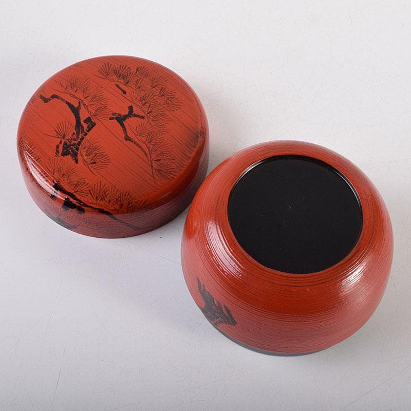 茶道具　輪島塗　岡本陽斎造　朝陽棗　共箱　V　7169