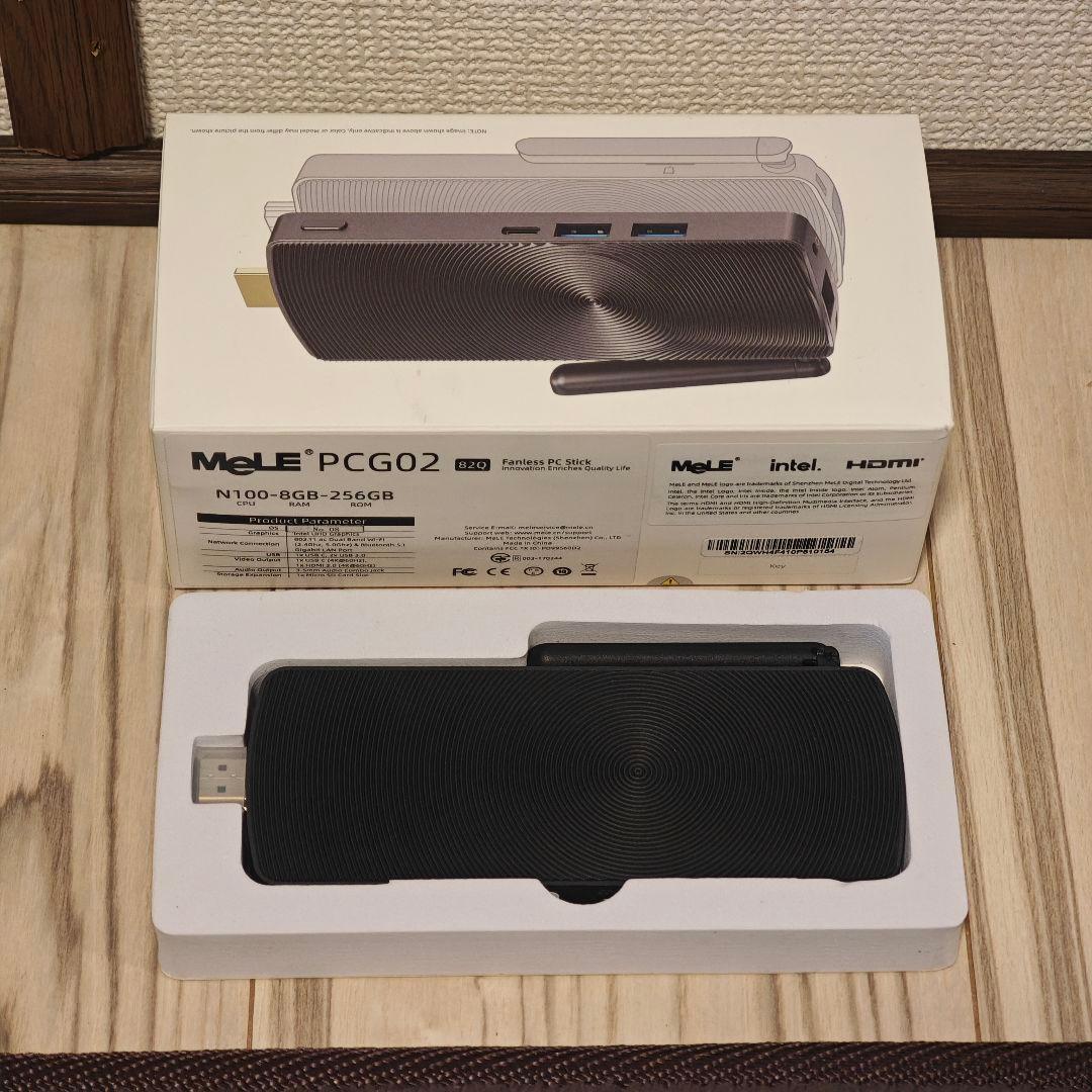 【訳有】MeLE PCG02｜N100/8G/256G｜ファンレスPCスティック