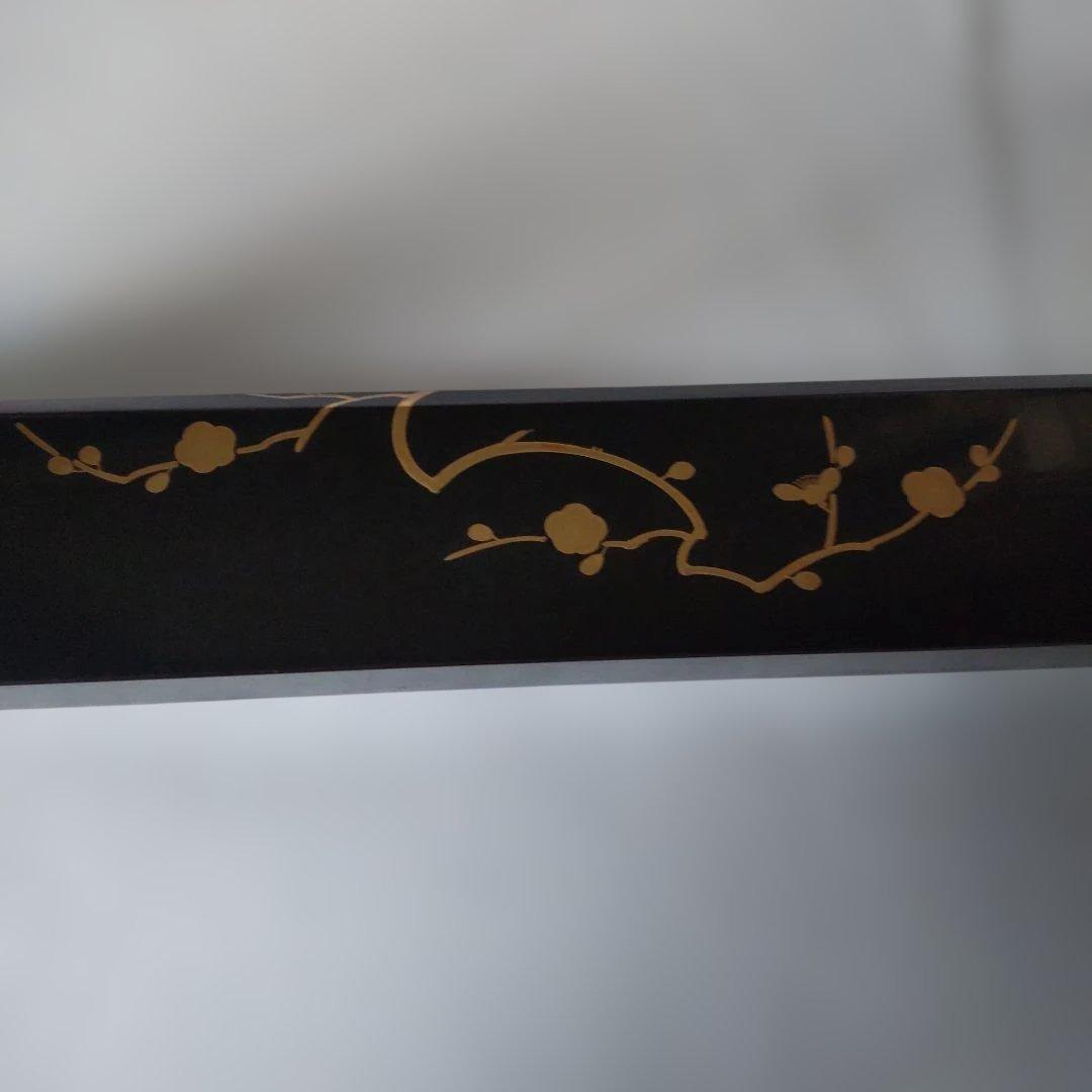 炉縁 塗師 林哲山 作『 四季草花蒔絵 』 四君子 金蒔絵 共箱 茶道具 美品